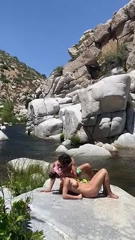 Stepsister gives nude blowjob to stepfather on a public beach_684e3aed