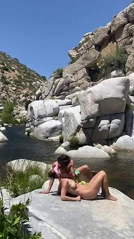 Stepsister gives nude blowjob to stepfather on a public beach_684e3aed