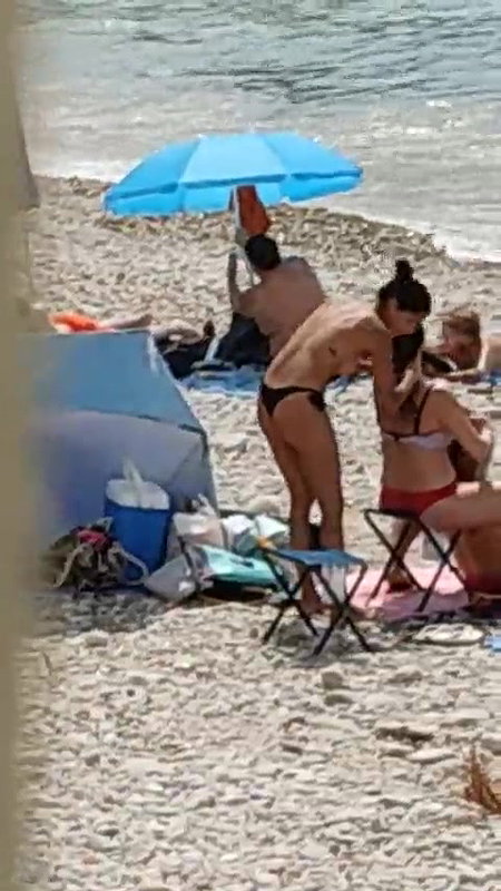 BABYGIRL SUCKING DADDY BIG COCK IN THE TENT ON THE BEACH_2c7e4797