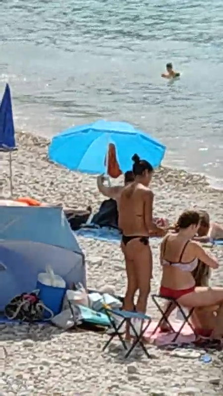 BABYGIRL SUCKING DADDY BIG COCK IN THE TENT ON THE BEACH_2c7e4797