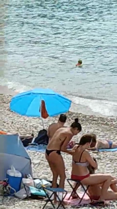 BABYGIRL SUCKING DADDY BIG COCK IN THE TENT ON THE BEACH_2c7e4797