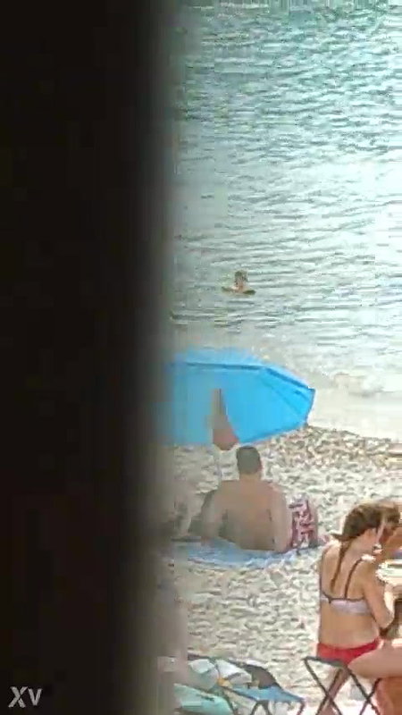 BABYGIRL SUCKING DADDY BIG COCK IN THE TENT ON THE BEACH_2c7e4797