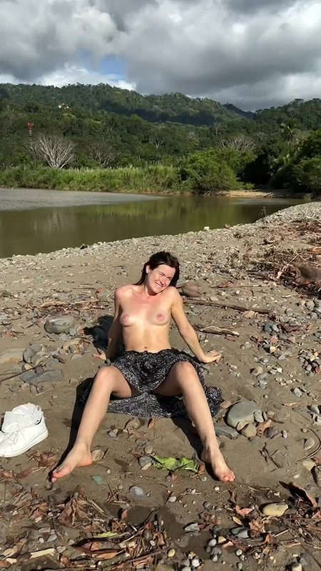 Hot blonde slut in the bikini suit Tara moans while she takes hard dick on her tight pussy during the picnic on the beach_b9c4e99a