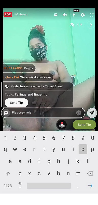 Aruyeshi 6 ticket show pussy oiling and pussy fingering