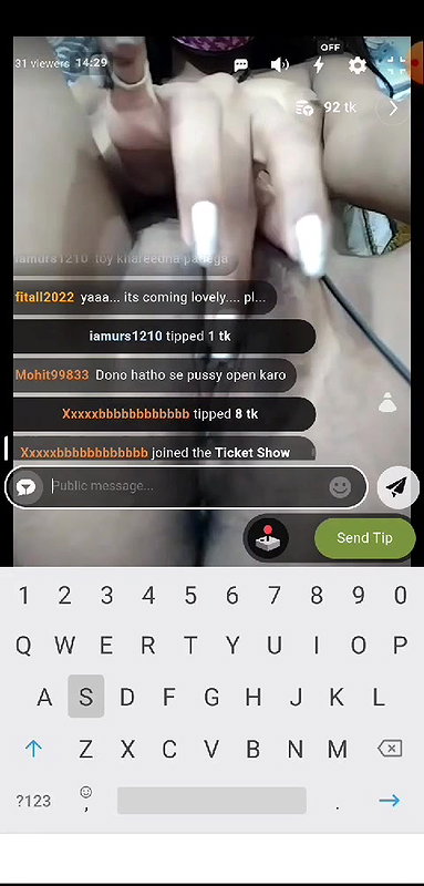 Komal_dasNiharika_jaan 11 ticket show pussy rubbing11