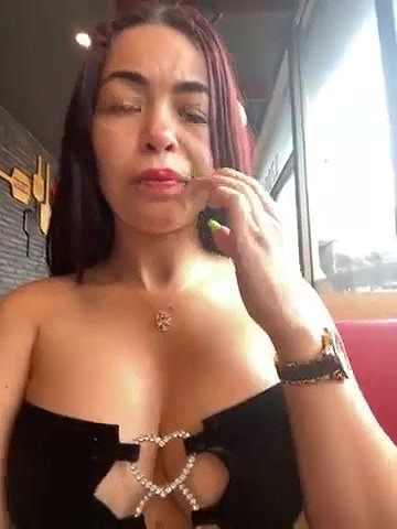 TefyLove20 (14) dildo fuck and pee in restaurant