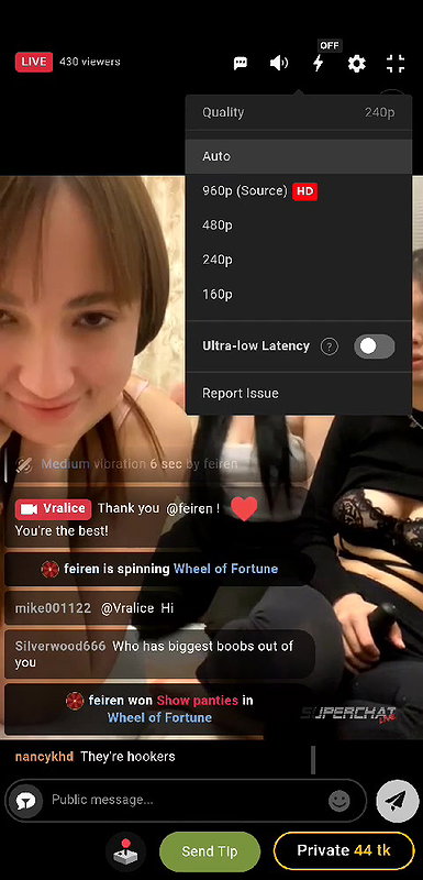 Vralice 20 all 3 girls showing pussy