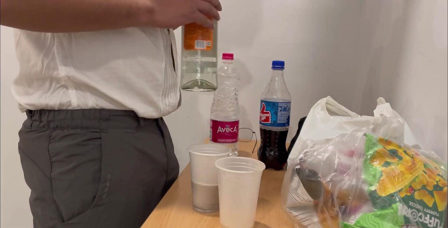 Hot Secretary Celebrates New Year Eve with the boss. And boss fucks her in the washroom and fucks her hard.