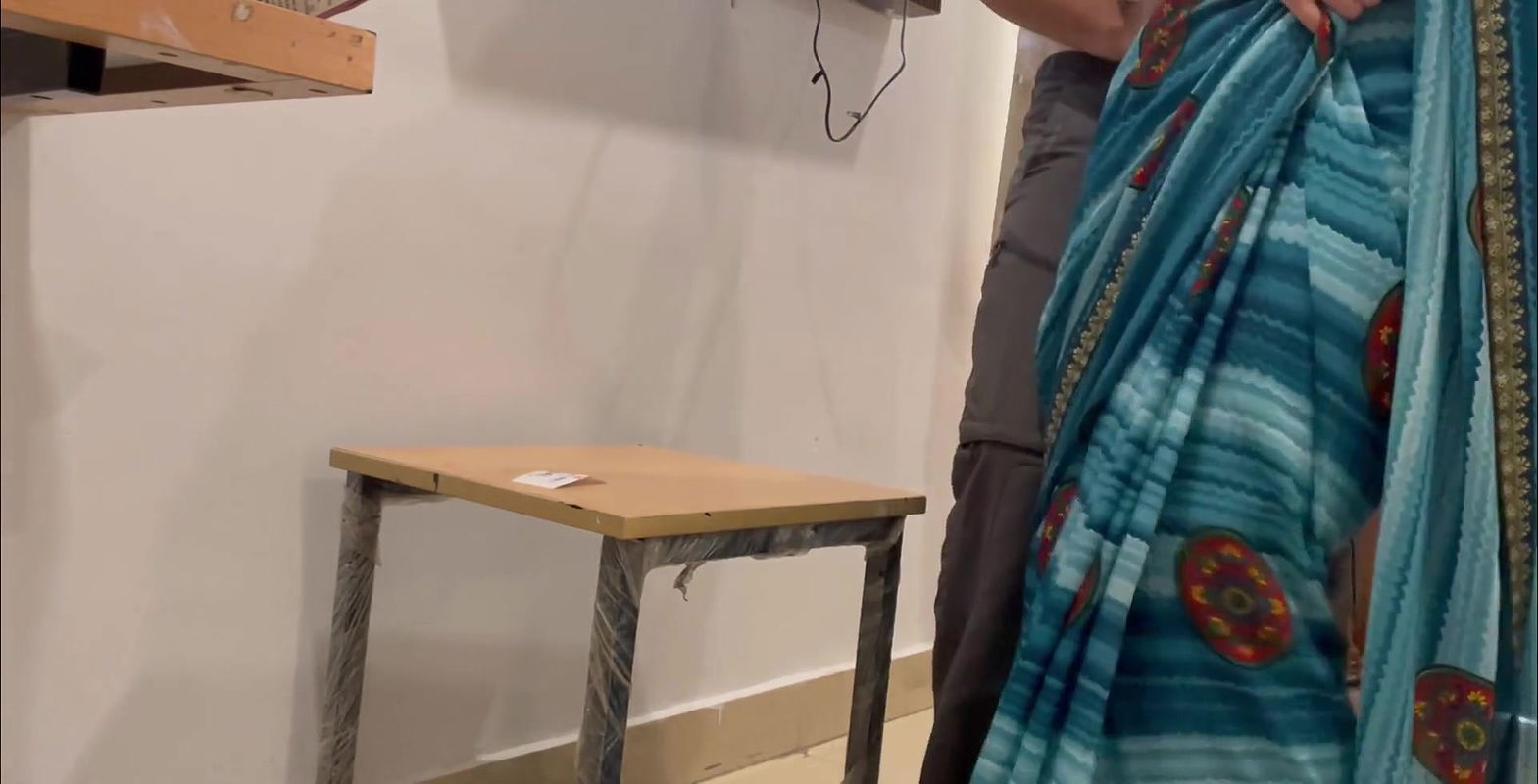 Hot Secretary Celebrates New Year Eve with the boss. And boss fucks her in the washroom and fucks her hard.