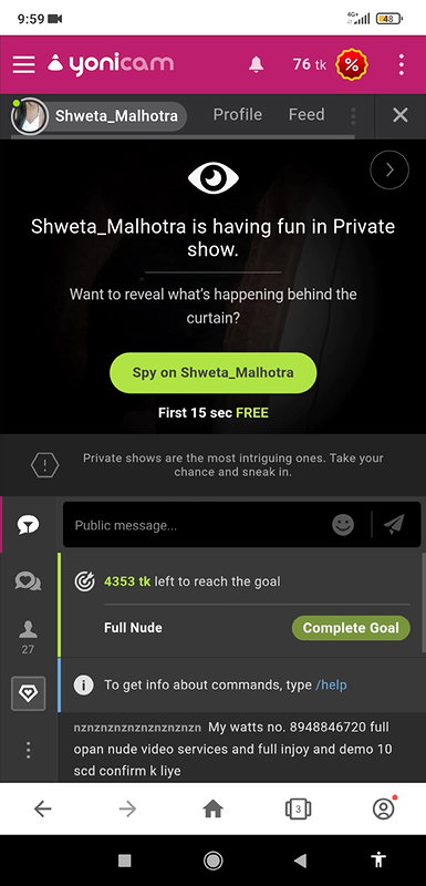 Zareena-jaan 5 spy boobs