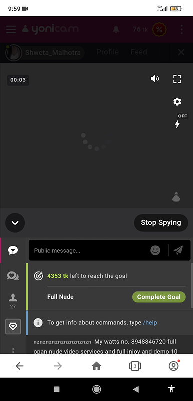 Zareena-jaan 5 spy boobs