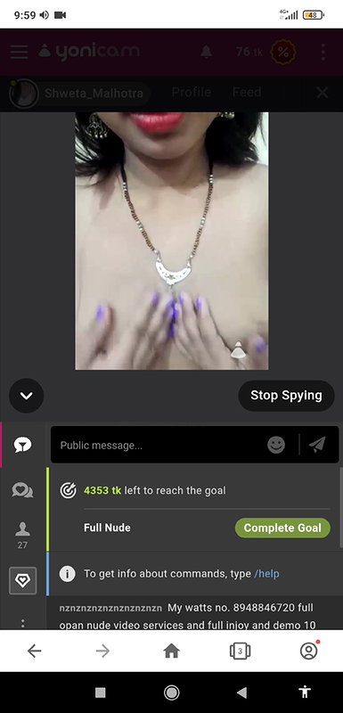 Zareena-jaan 5 spy boobs