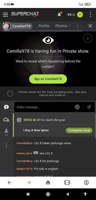 Camilla978 4 spy pussy show compilation