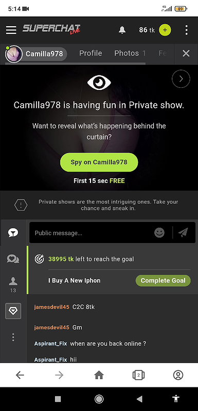 Camilla978 3 spy ass show compilation