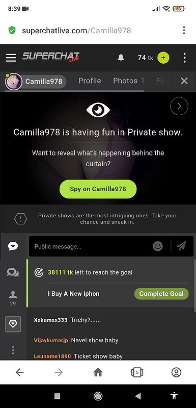 Camilla978 1 spy boobs show compilation