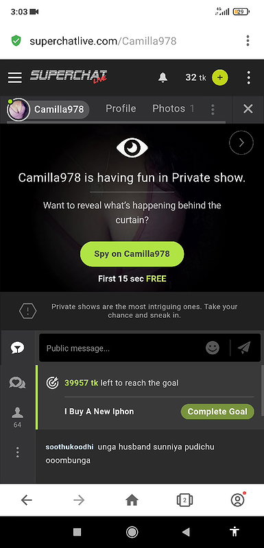 Camilla978 1 spy boobs show compilation