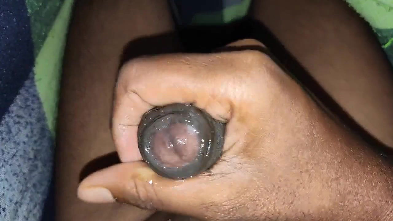 Musterbation by desi boy at night.