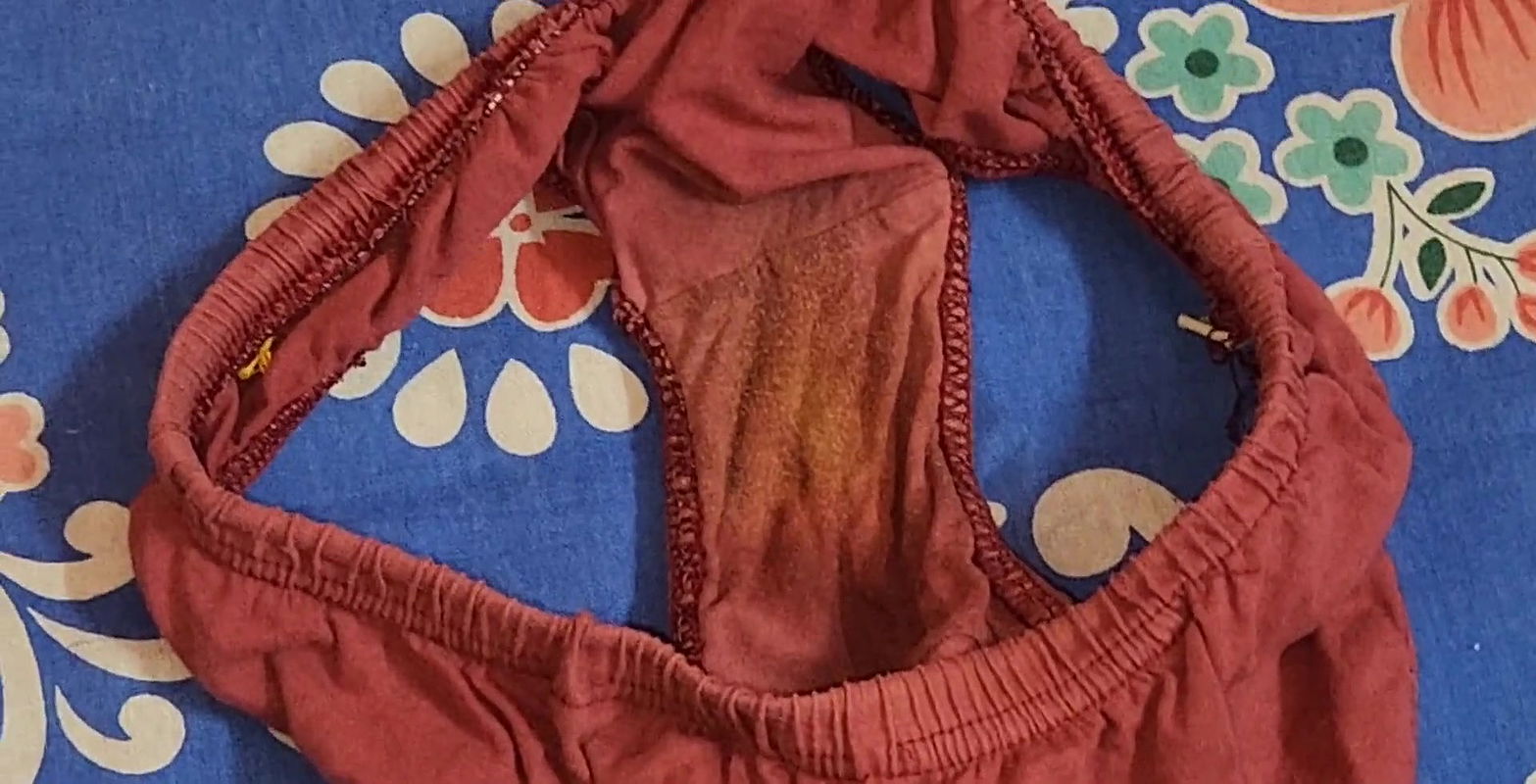 Teen boy Masturbates on Dirty Panty of Stepsister Dirty worn Panty.