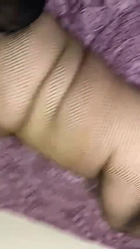 Wildenglishbbw laying in bed in fishnet body suite.