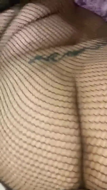 Wildenglishbbw laying in bed in fishnet body suite.