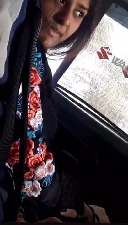 Extremely Cute Paki Girl in Car Hindi Talking