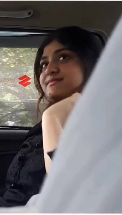 Extremely Cute Paki Girl in Car Hindi Talking