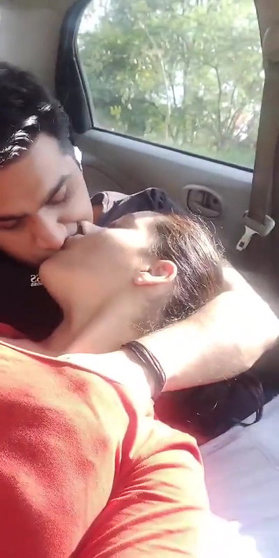 Cute Couple Enjoying in Car