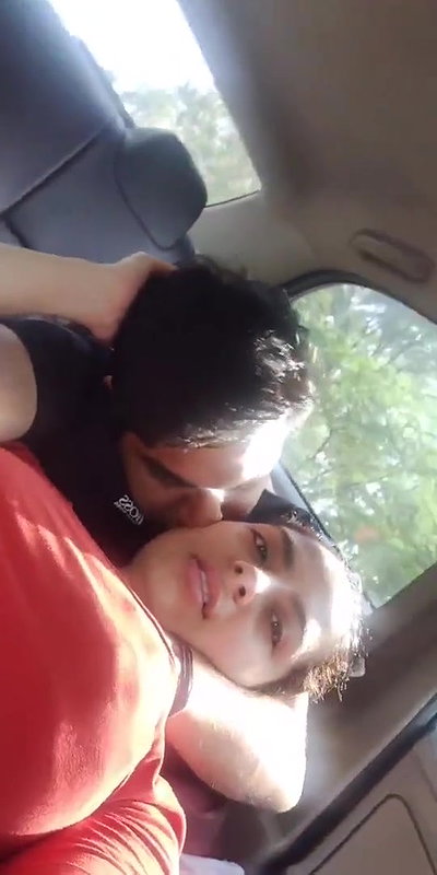 Cute Couple Enjoying in Car
