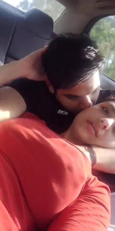 Cute Couple Enjoying in Car