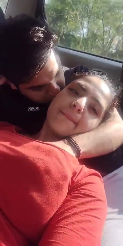 Cute Couple Enjoying in Car