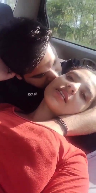 Cute Couple Enjoying in Car