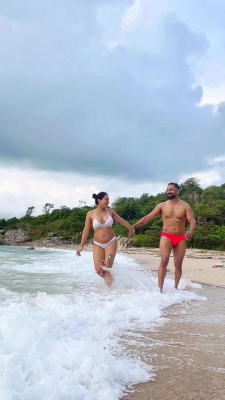 Pooja Ramachandran in bikini two piece hot