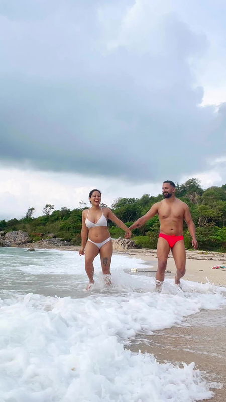 Pooja Ramachandran in bikini two piece hot