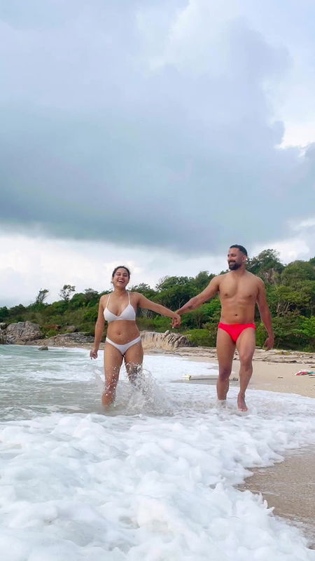 Pooja Ramachandran in bikini two piece hot