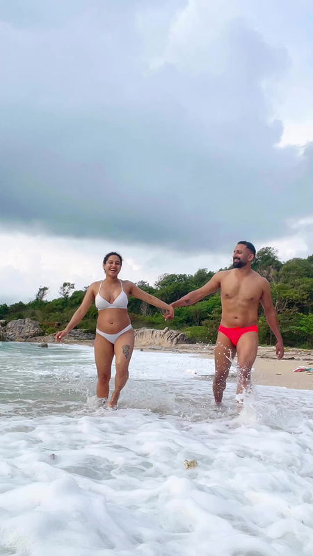 Pooja Ramachandran in bikini two piece hot