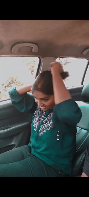 Extremely Beautiful Girl Enjoying with Lover in Car Pussy Fingering on VC Full Collec