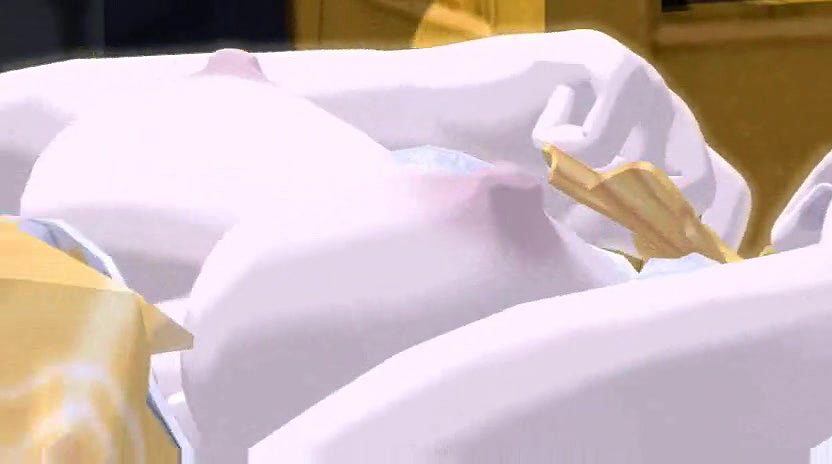 3D 8783 A Waitress of the Family Restaurant in the Backstreet