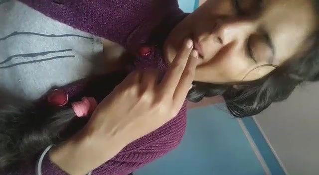 Sexy Desi Girl Showing And Smelling And Sucking Finger After Touching Asshole