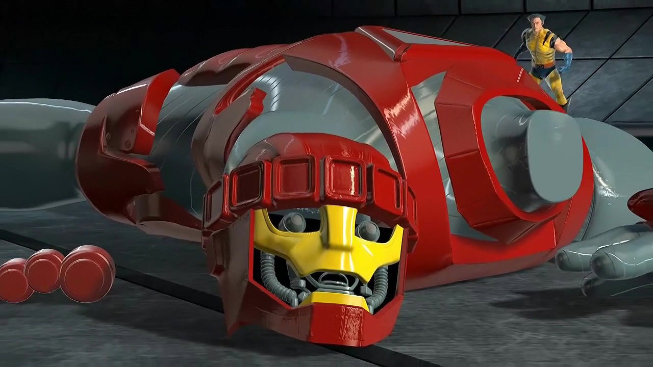 3D 7453 Wolverine Gets Into A Sticky Situation