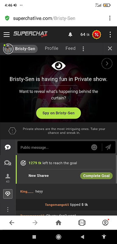 Bristy-Sen 2 spy ass hole and pussy hole show