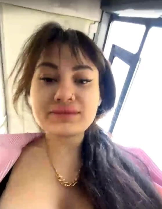 Wet__Bunny 5 boobs and pussy show in public bus