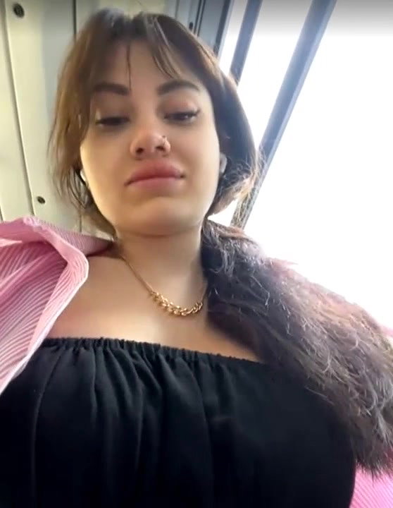 Wet__Bunny 5 boobs and pussy show in public bus