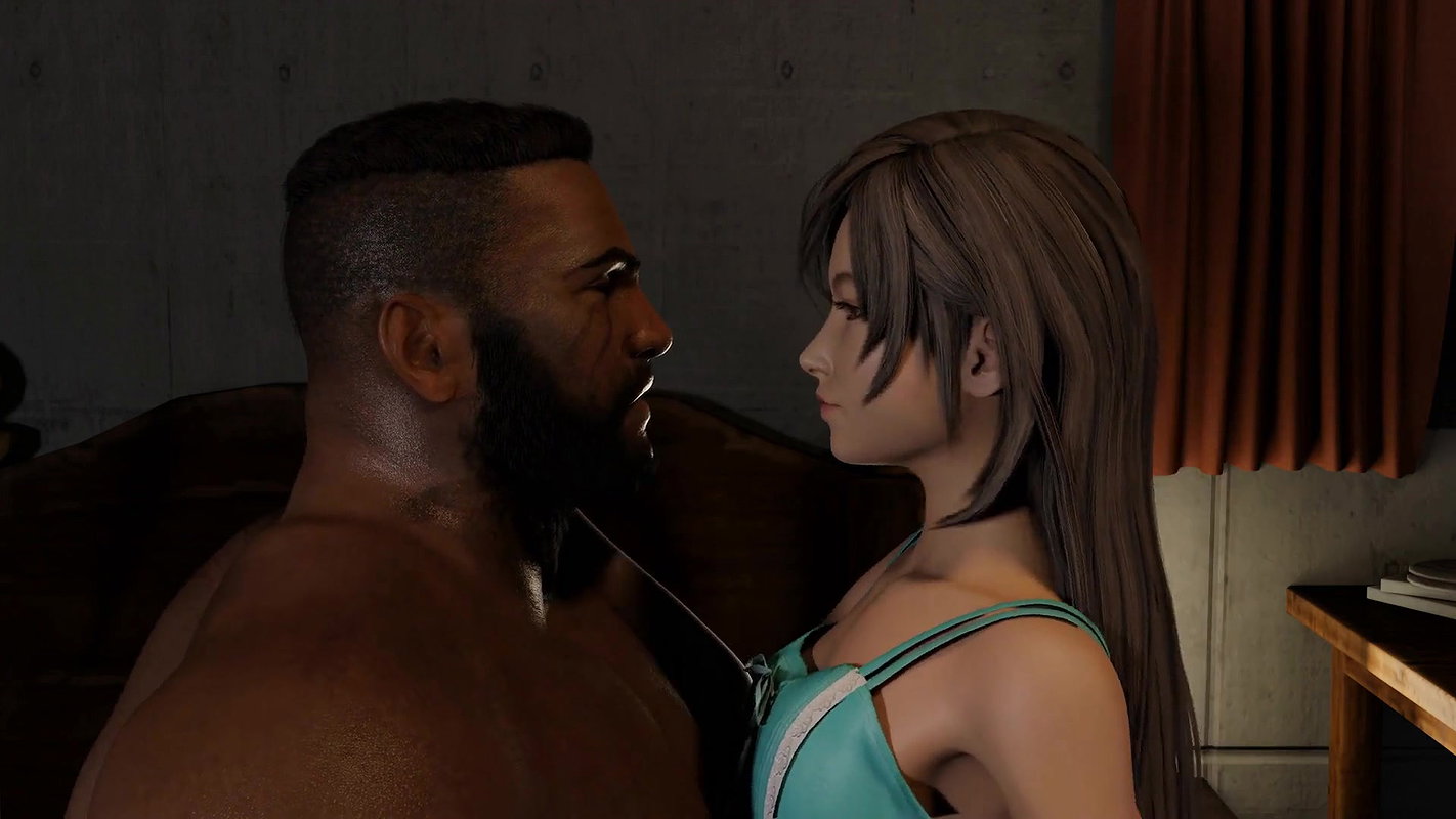Barret Wallace and Tifa Lockhart Bleur Final Fantasy VII Animated Hentai 3D CGI Video