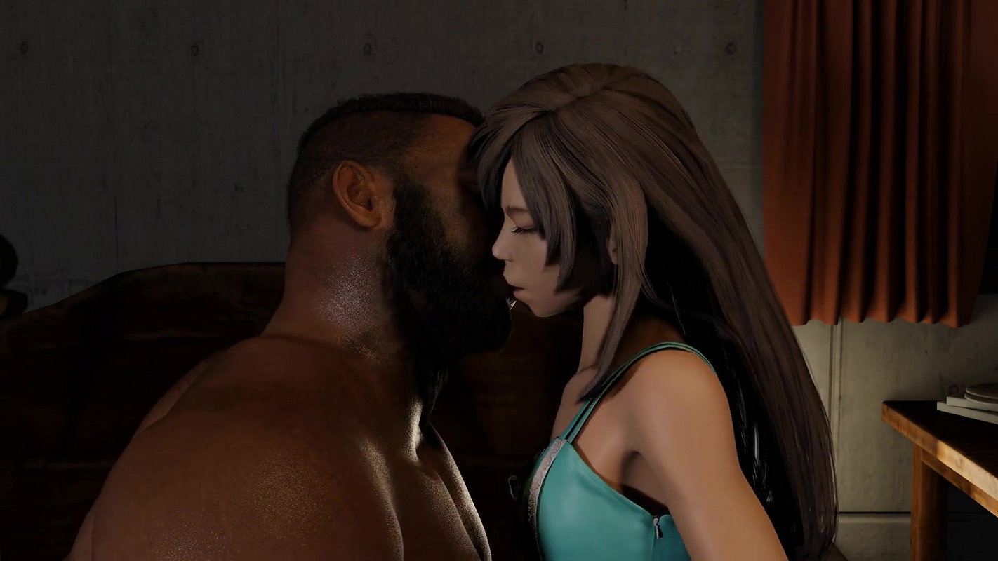 Barret Wallace and Tifa Lockhart Bleur Final Fantasy VII Animated Hentai 3D CGI Video