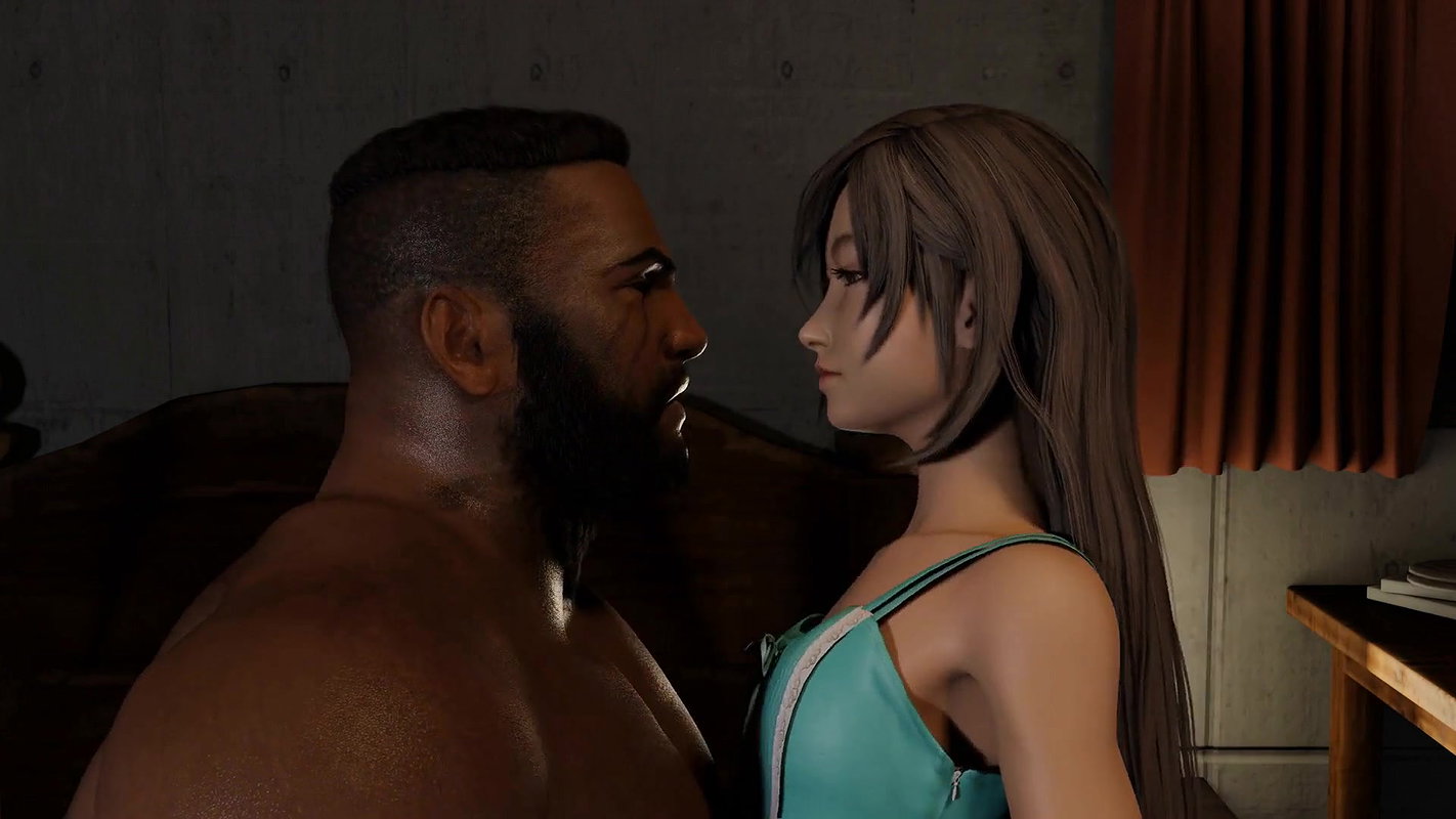 Barret Wallace and Tifa Lockhart Bleur Final Fantasy VII Animated Hentai 3D CGI Video