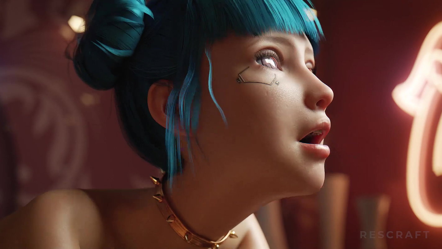 Blue Moon Rescraft Cyberpunk 2077 Animated Hentai 3 D CGI Video