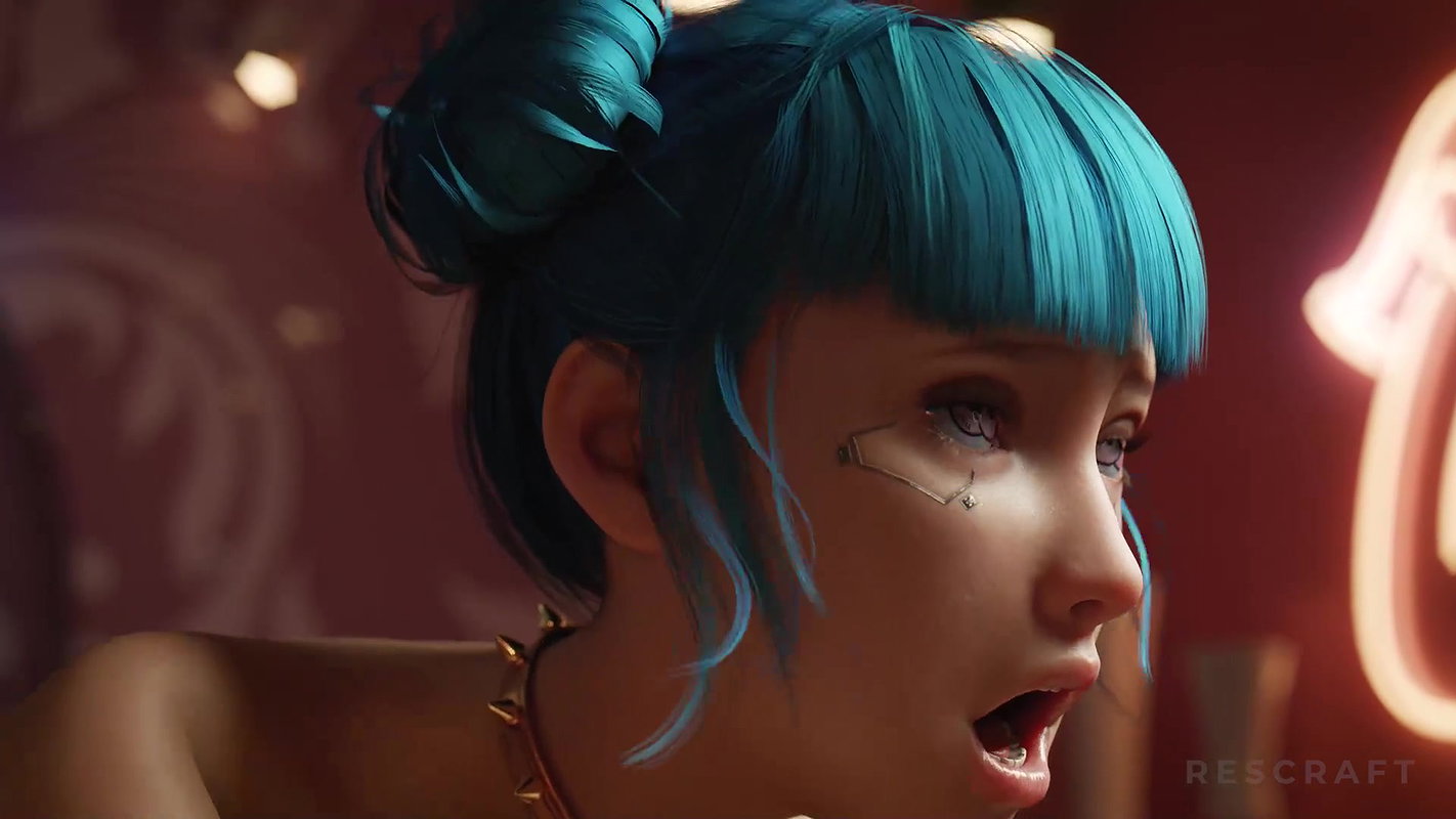 Blue Moon Rescraft Cyberpunk 2077 Animated Hentai 3 D CGI Video