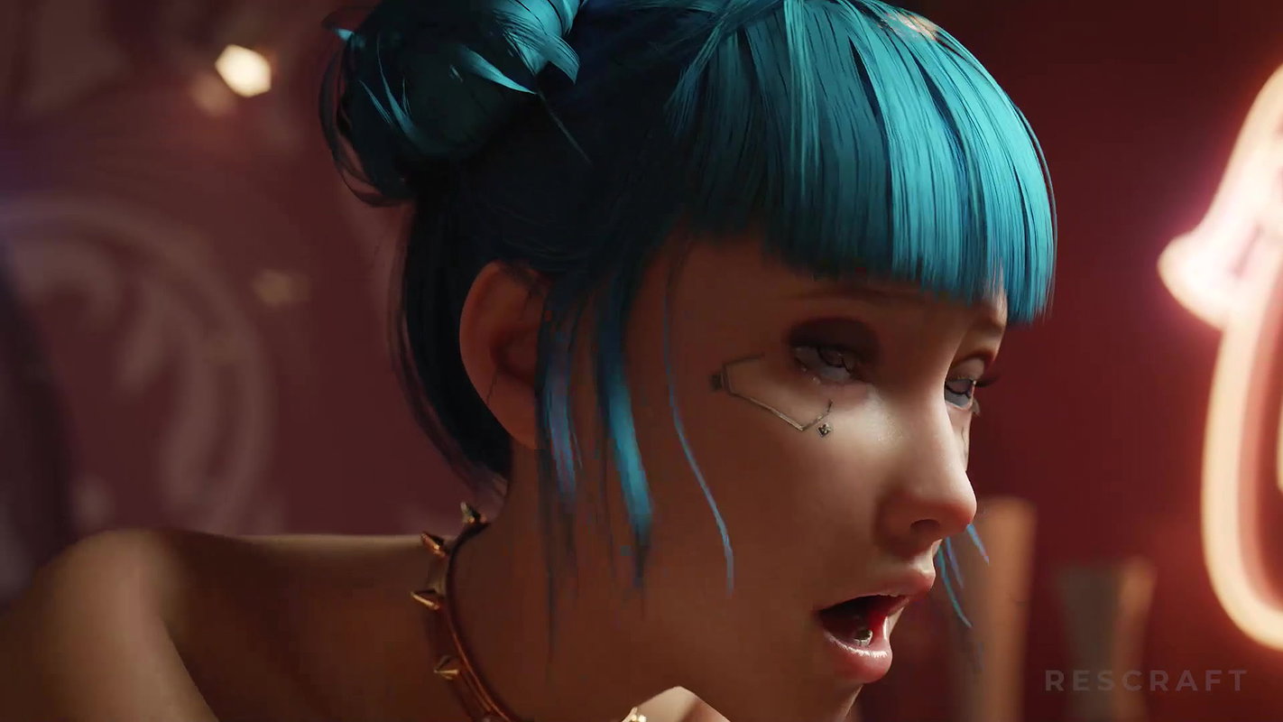 Blue Moon Rescraft Cyberpunk 2077 Animated Hentai 3 D CGI Video