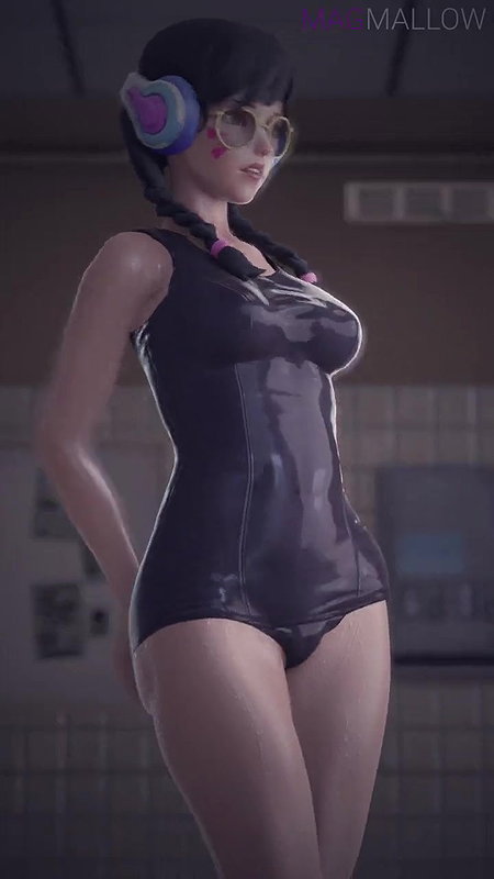 D.Va Magmallow Overwatch Animated Hentai 3D CGI Video