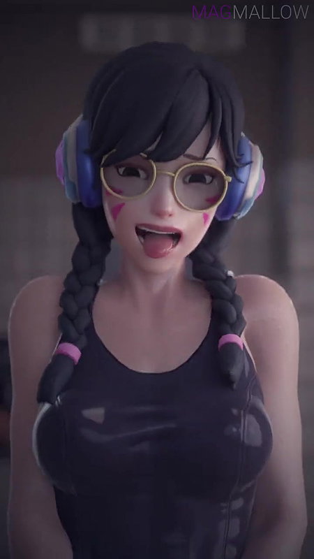 D.Va Magmallow Overwatch Animated Hentai 3D CGI Video